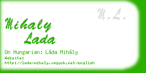 mihaly lada business card